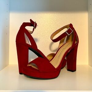 Chinese Laundry Red Platform Heels